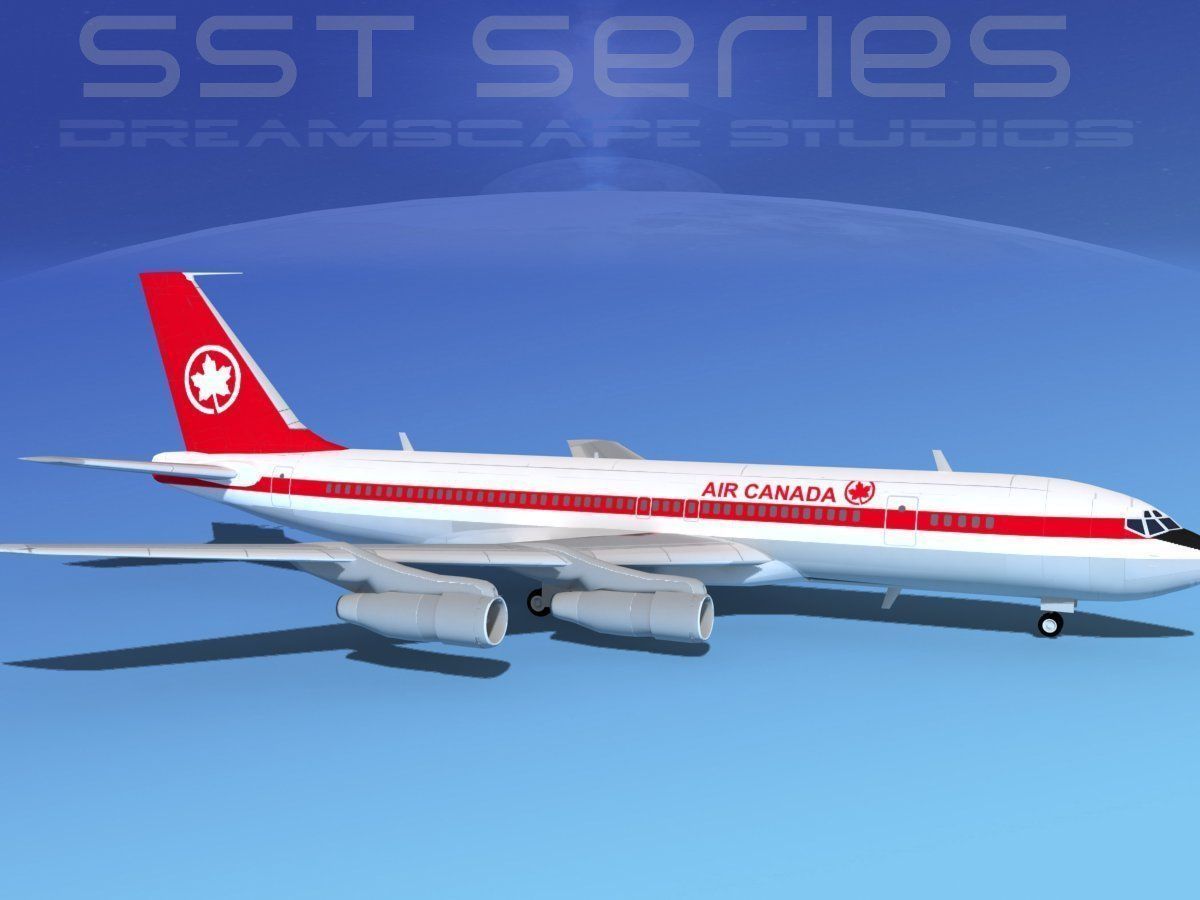 Boeing 707-320 SS Air Canada 3D model_4