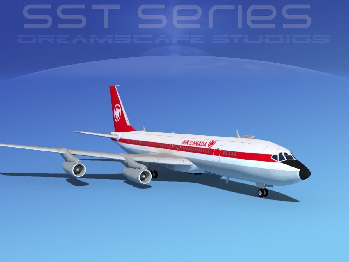 Boeing 707-320 SS Air Canada 3D model_1