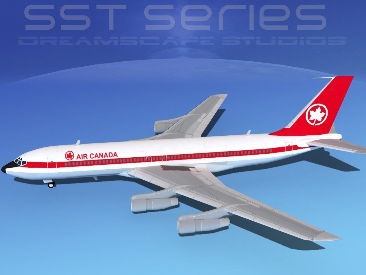 Boeing 707-320 SS Air Canada 3D model_10