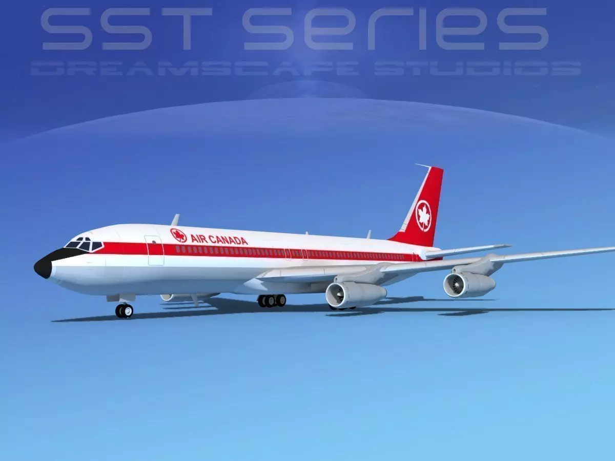 Boeing 707-320 SS Air Canada 3D model_0