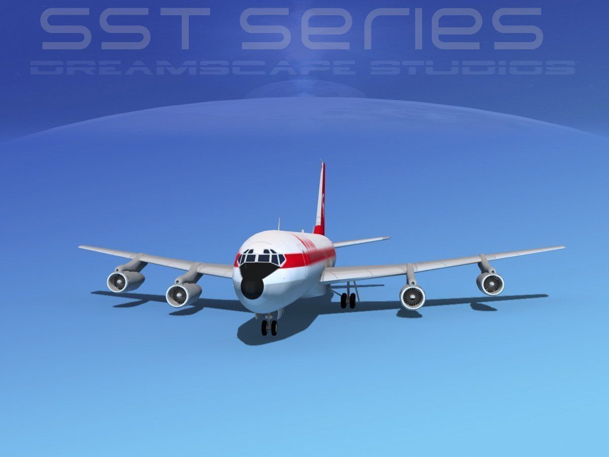 Boeing 707-320 SS Air Canada 3D model_2