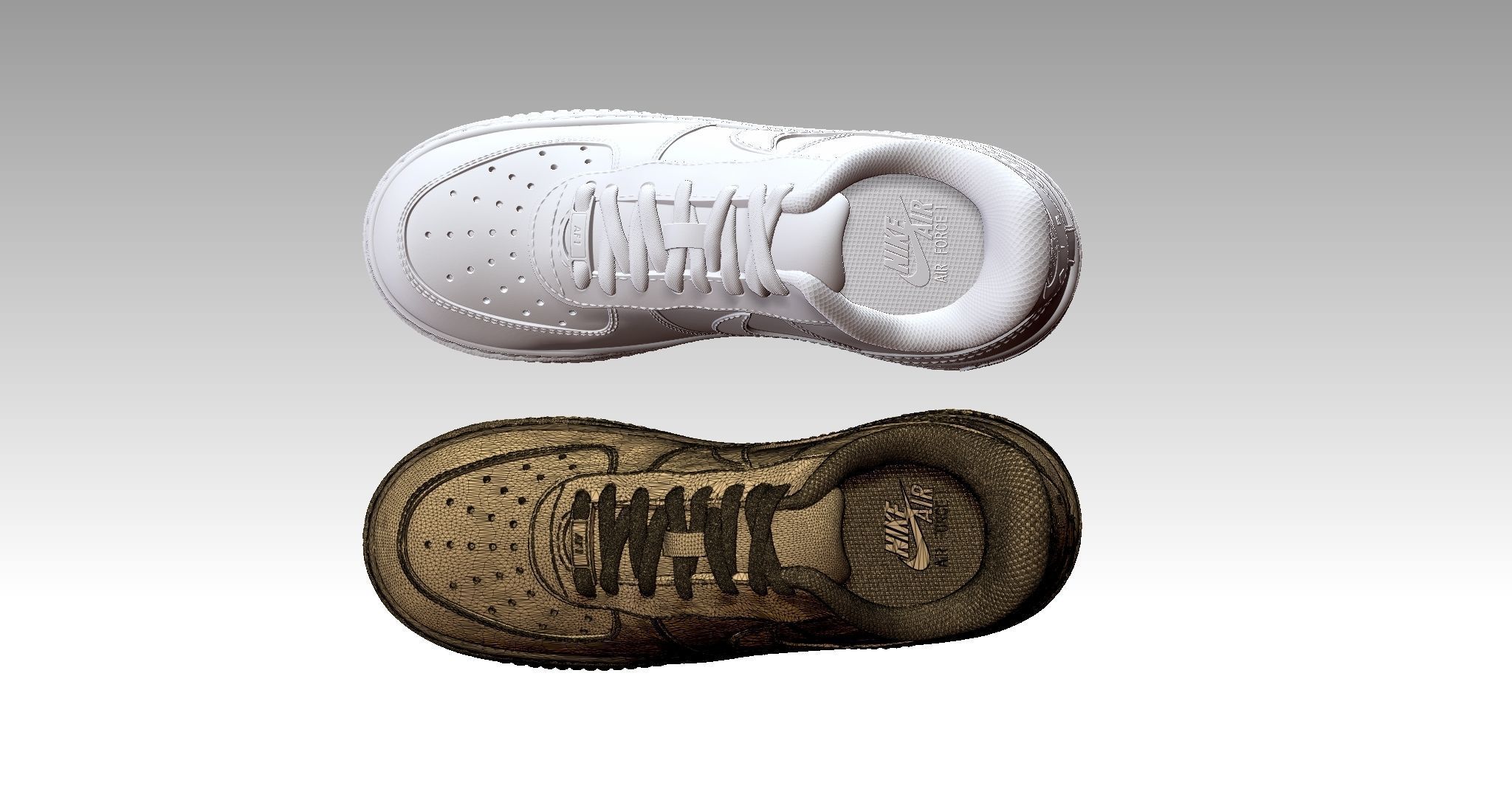 Nike Airforce  1 shoe for 3d print 3D print model_12