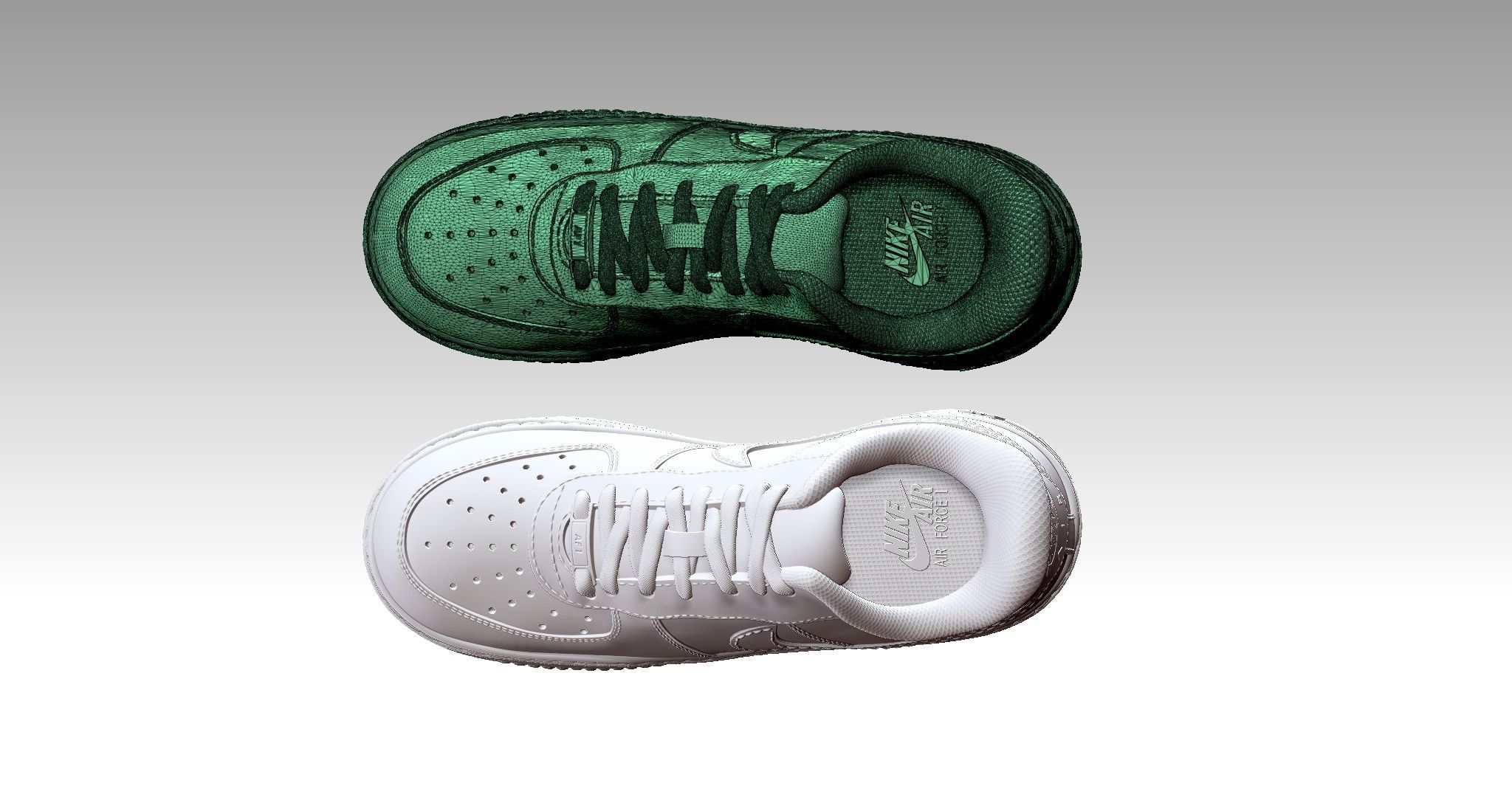 Nike Airforce  1 shoe for 3d print 3D print model_11