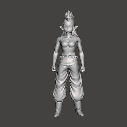 Miza 3D Model female dragon ball character 3D print model
