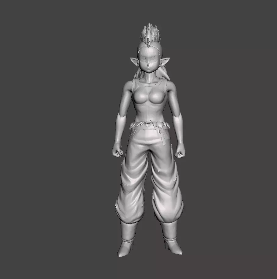 Miza 3D Model female dragon ball character 3D print model_0