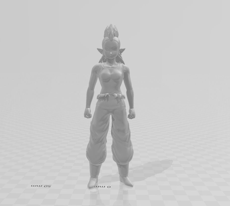 Miza 3D Model female dragon ball character 3D print model_1