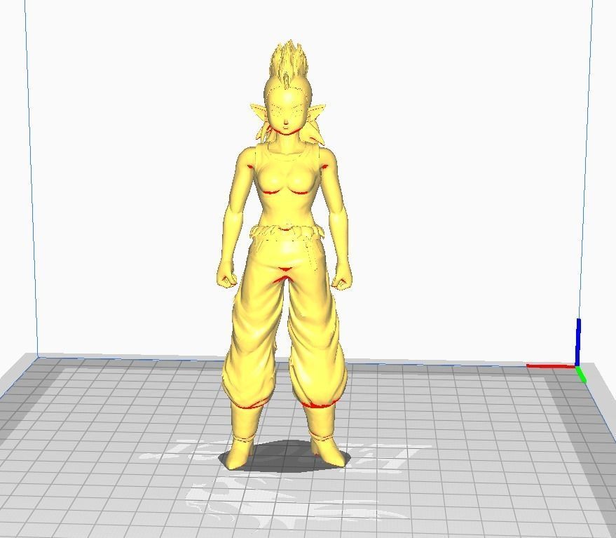 Miza 3D Model female dragon ball character 3D print model_2