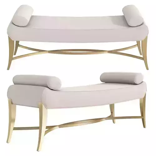 Michael Amini AICO Malibu Crest Bench 3D model