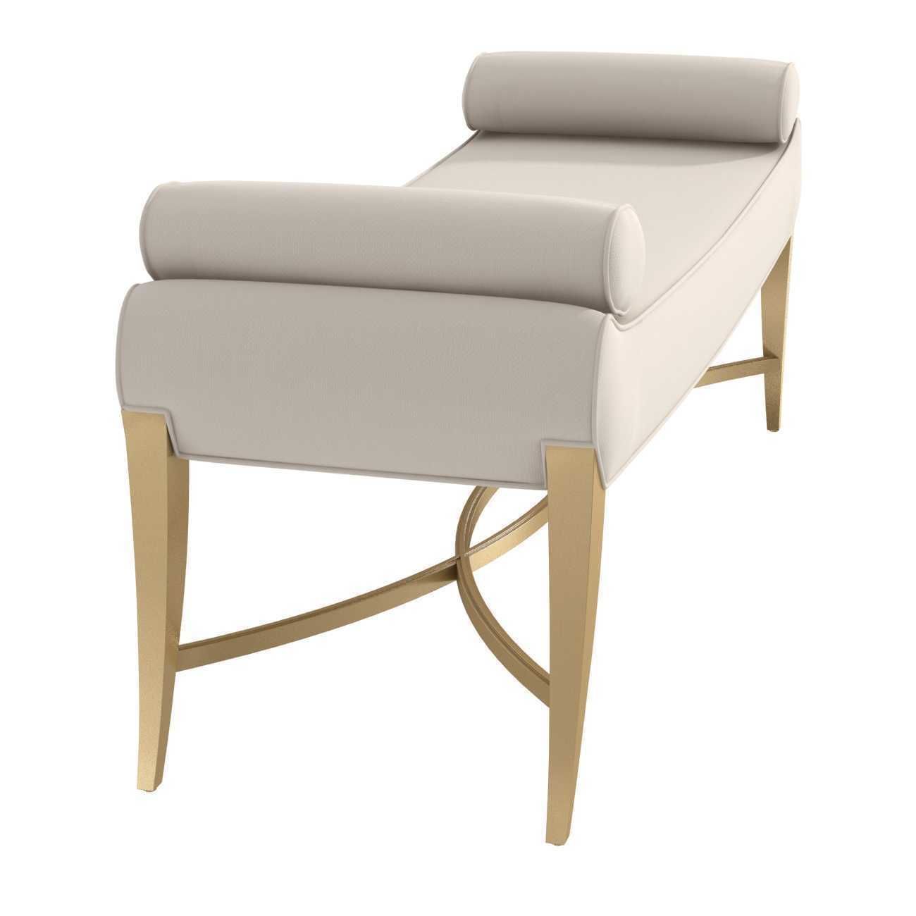 Michael Amini AICO Malibu Crest Bench 3D model_3
