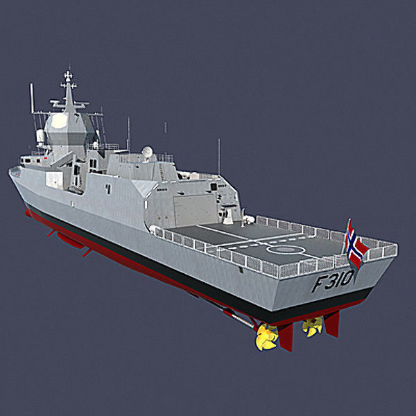 Royal Norwegian Navy Nansen Class Frigate 3D model_6