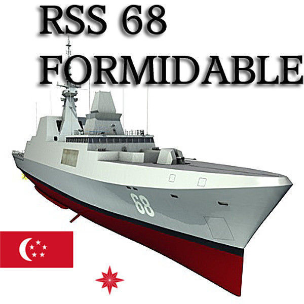 Singapore Navy RSS-68 Formidable Class Frigate 3D model_0
