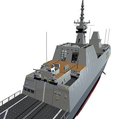 Singapore Navy RSS-68 Formidable Class Frigate 3D model_2