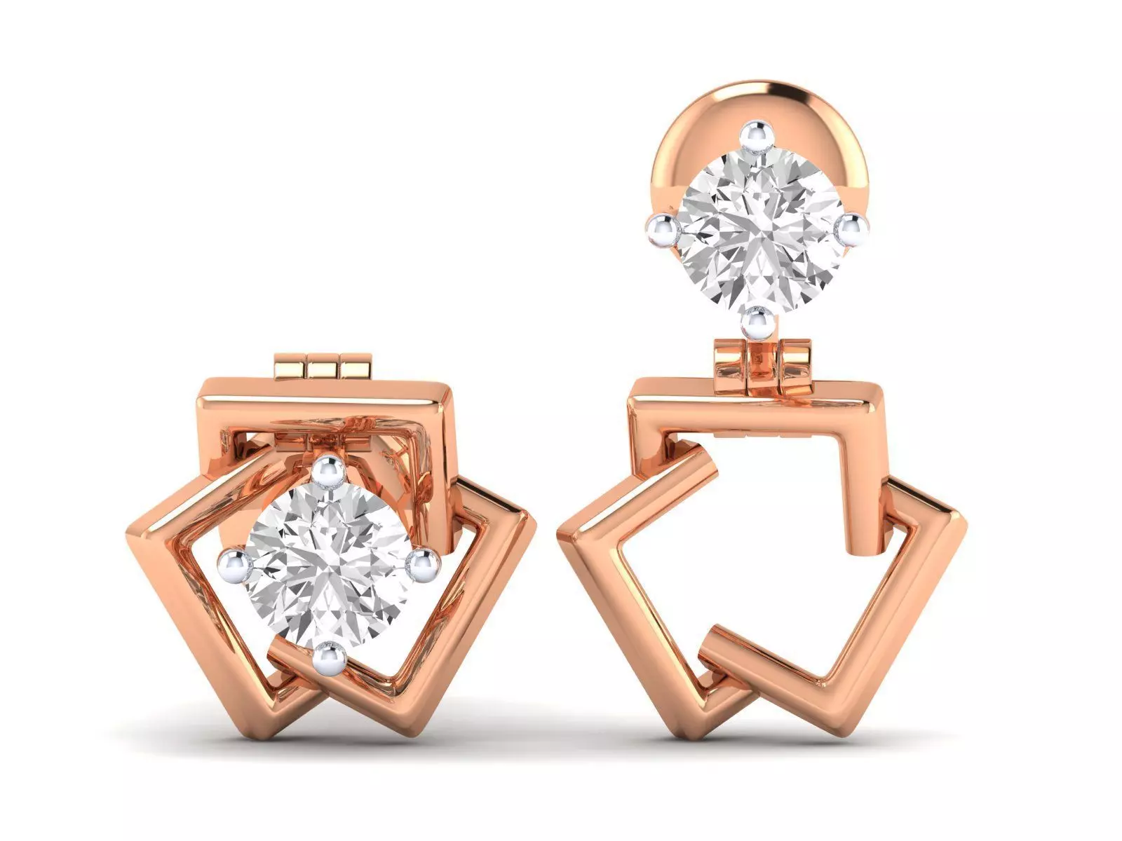 Women Earrings 3dm stl render detail 3D print model