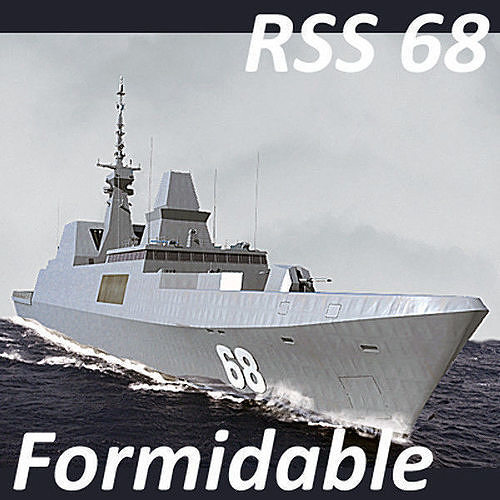Singapore Navy RSS-68 Formidable Class Frigate 3D model