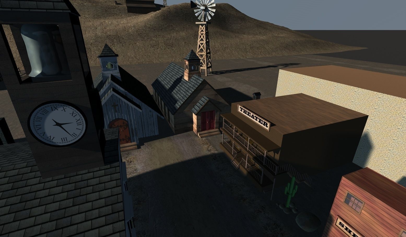 Old West Town 3D model_37