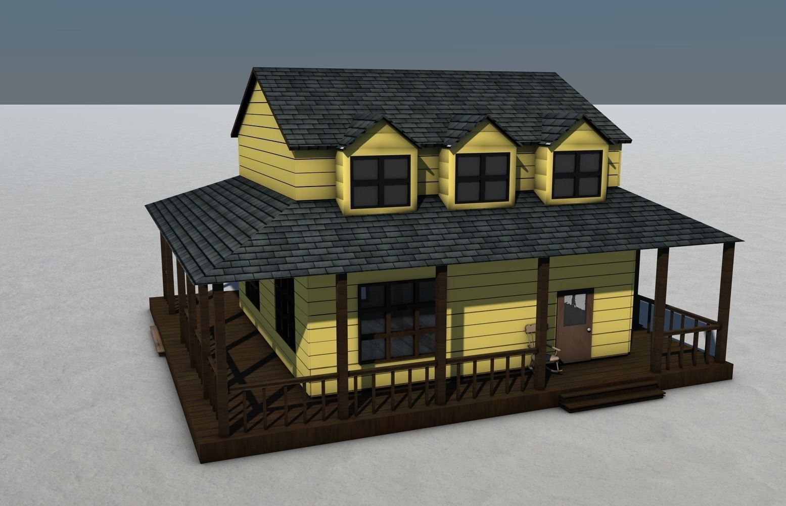 Old West Town 3D model_14