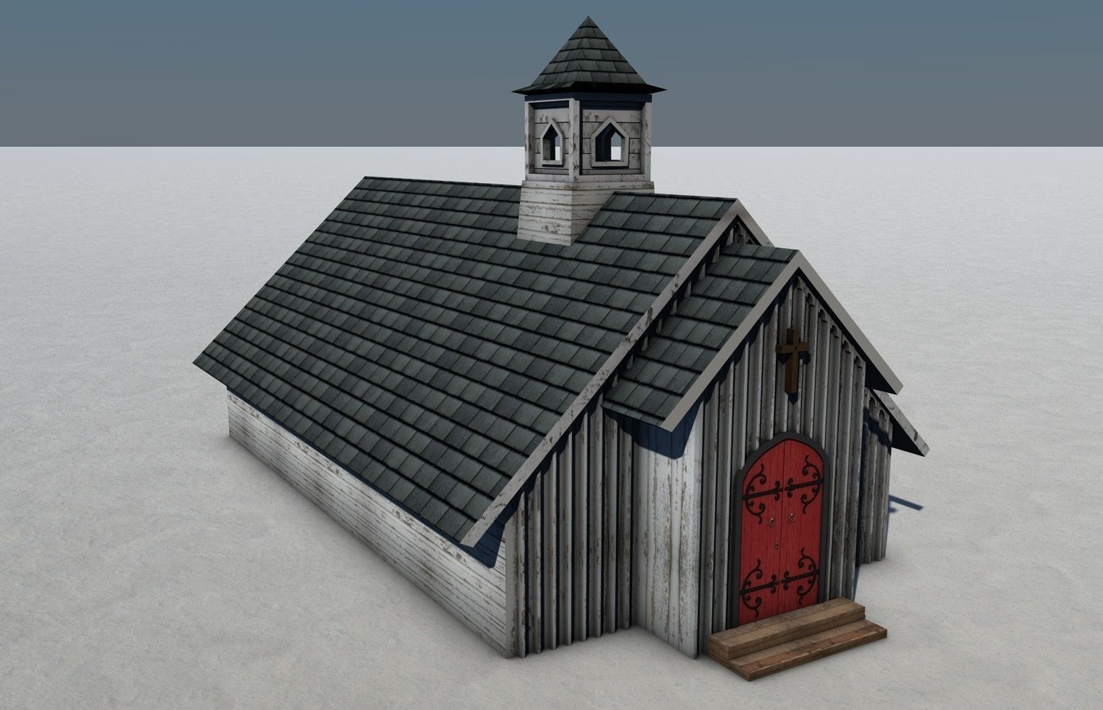 Old West Town 3D model_4