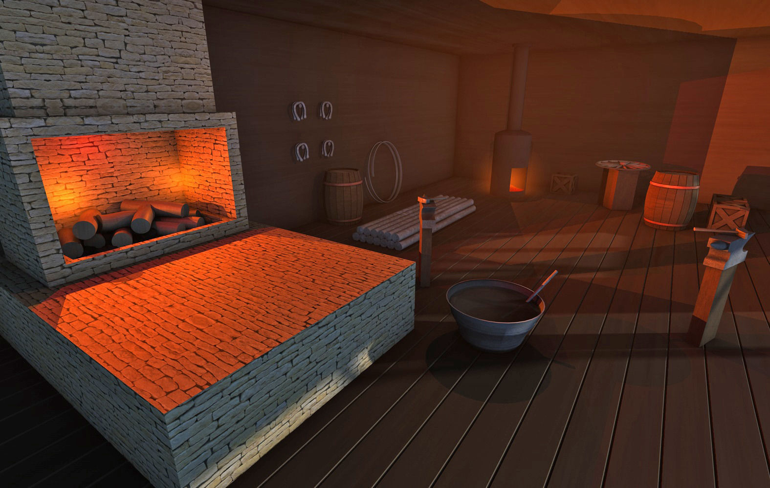 Old West Town 3D model_29