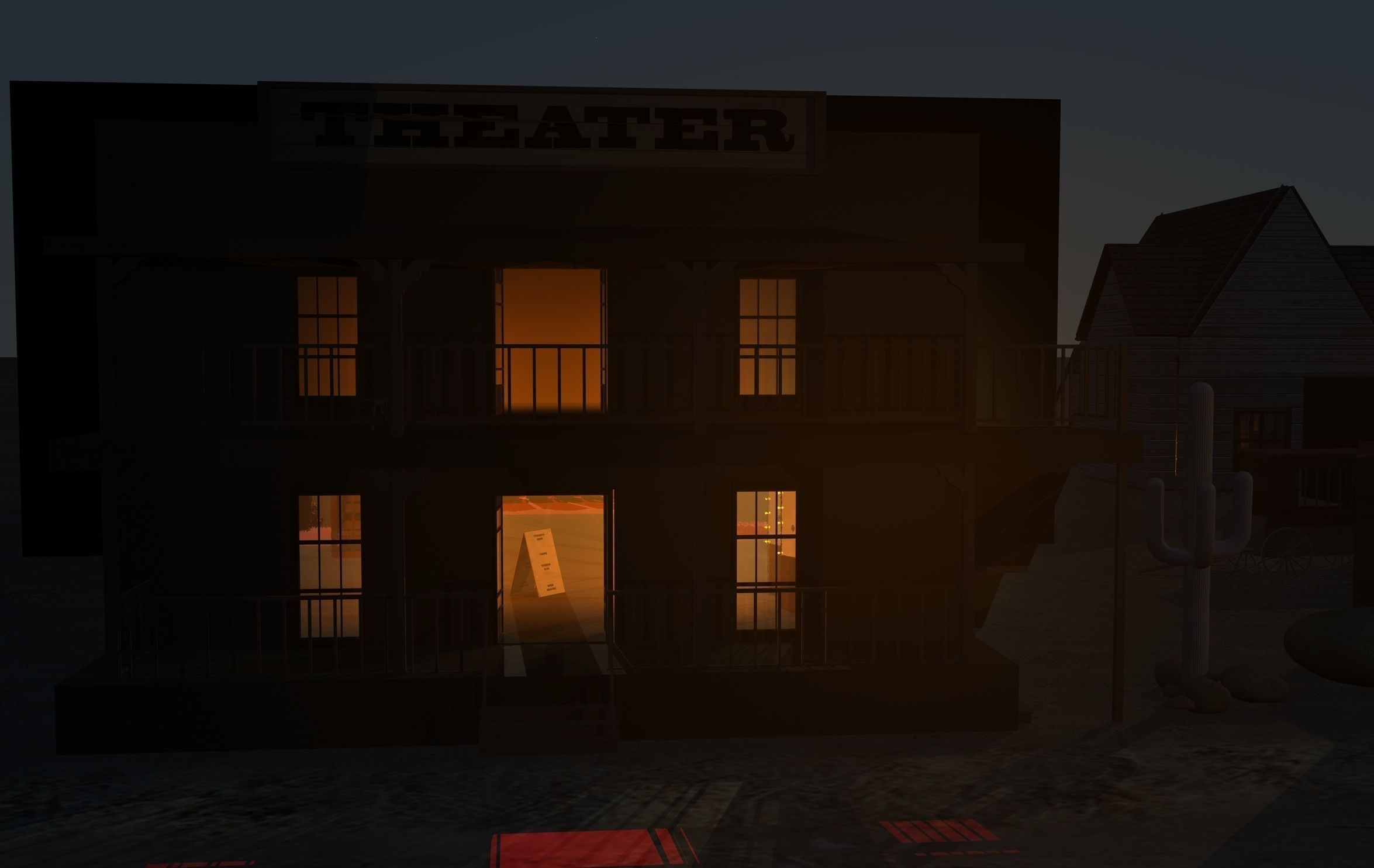 Old West Town 3D model_51