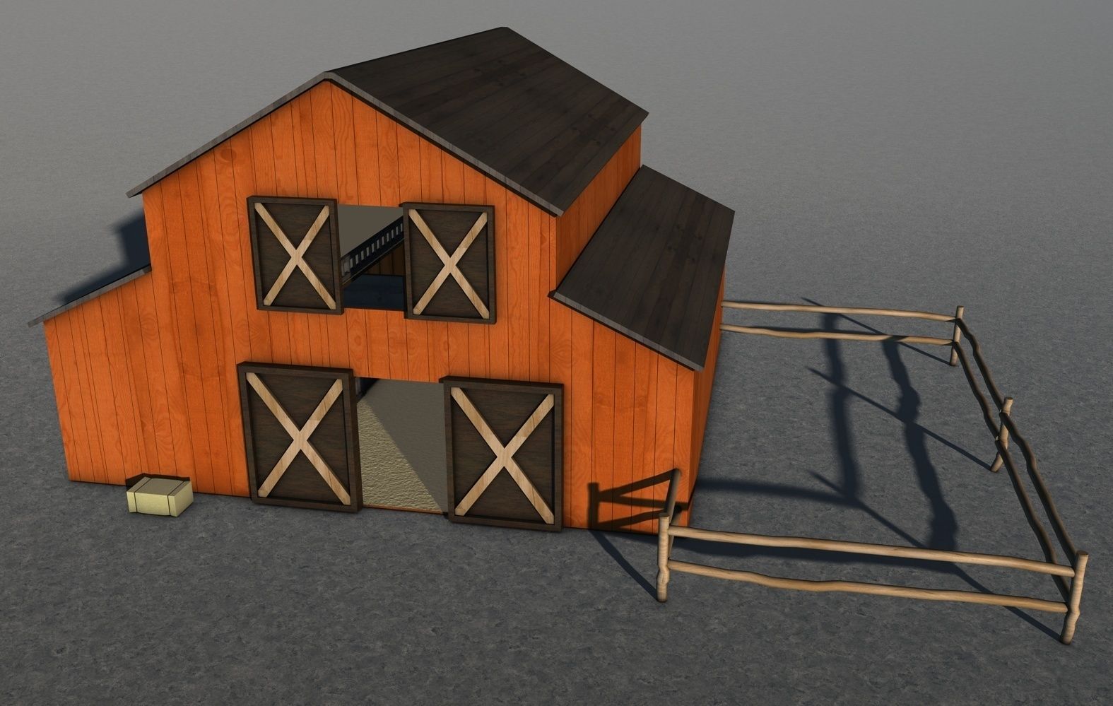 Old West Town 3D model_19