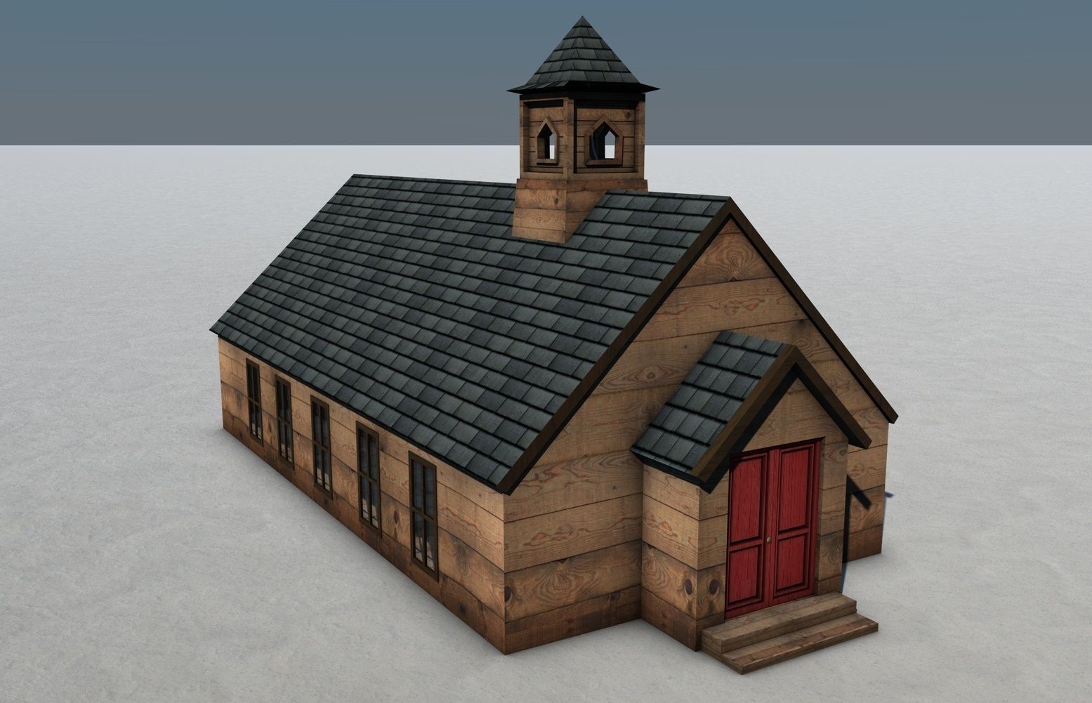 Old West Town 3D model_13
