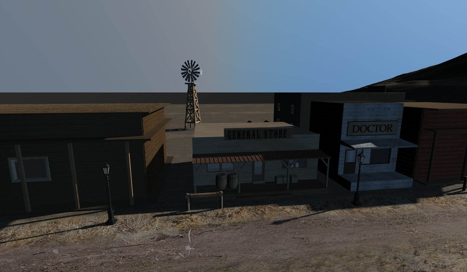 Old West Town 3D model_34