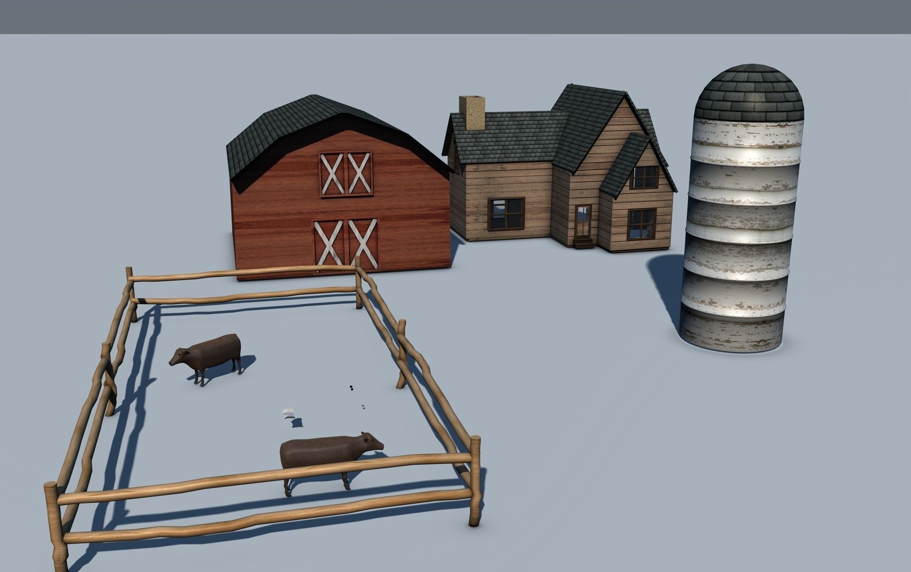 Old West Town 3D model_28
