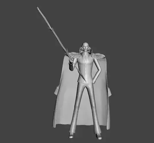 Aokiji 3D Model man holding sword