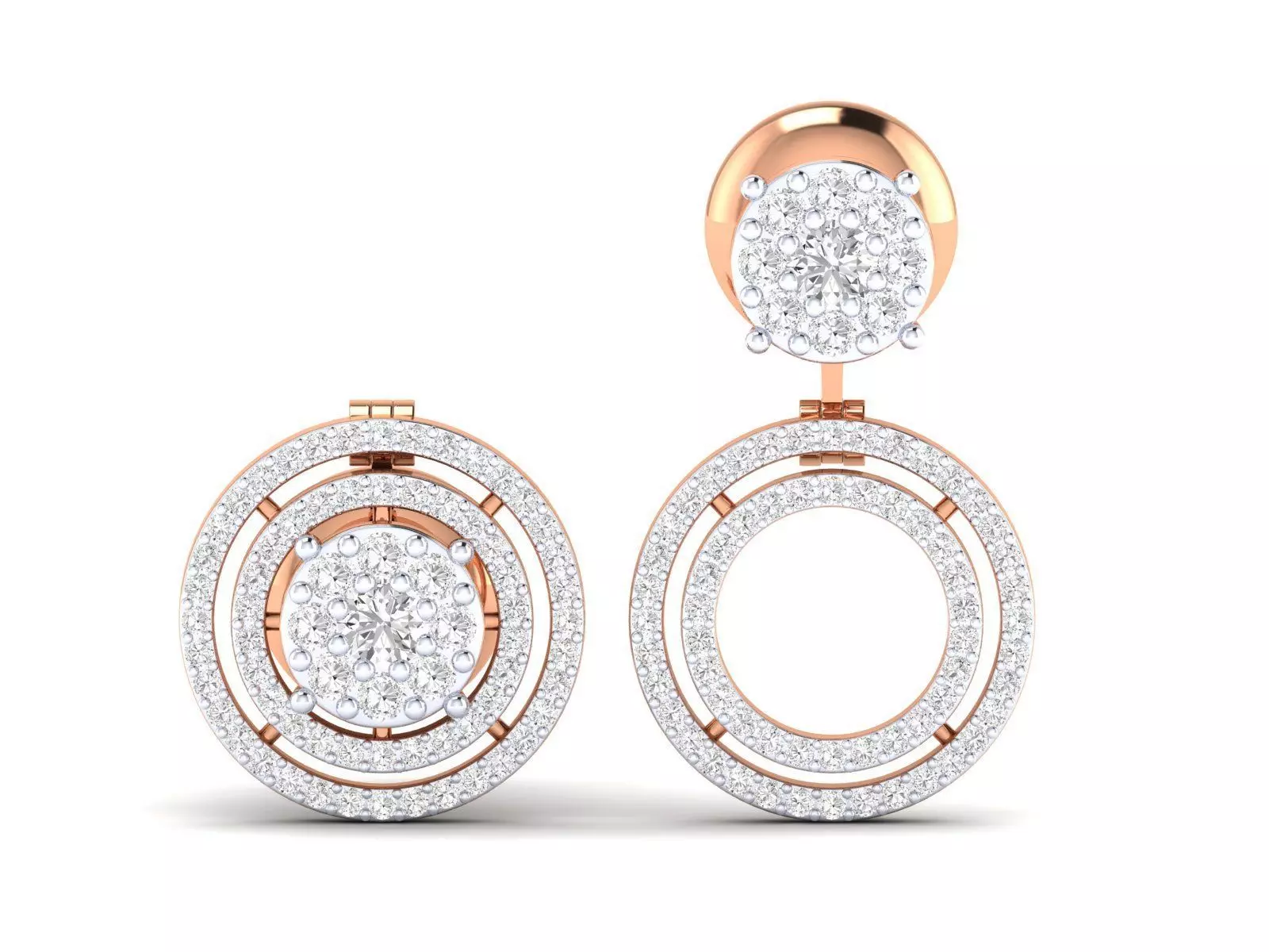 Women Earrings 3dm stl render detail 3D print model