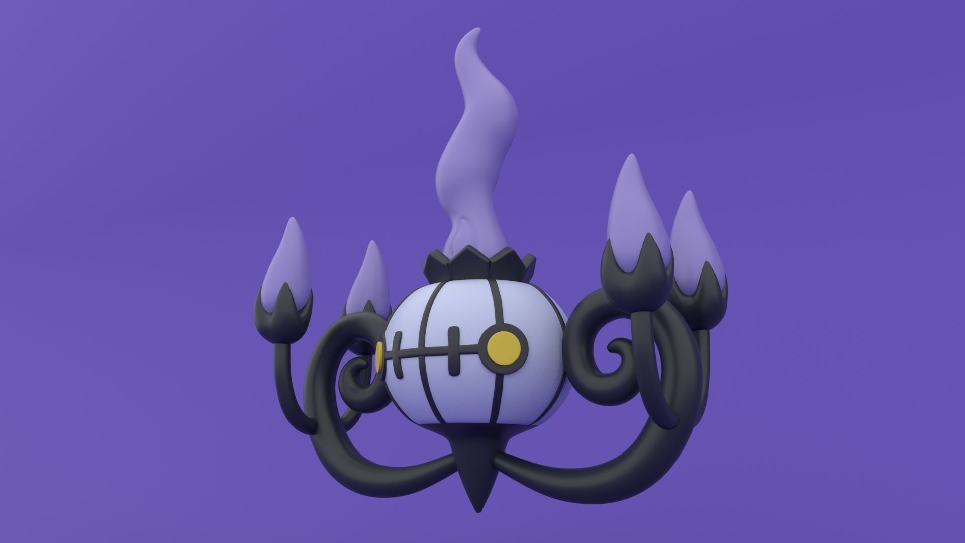 Chandelure - Pokemon 3D Print Model 3D print model_20
