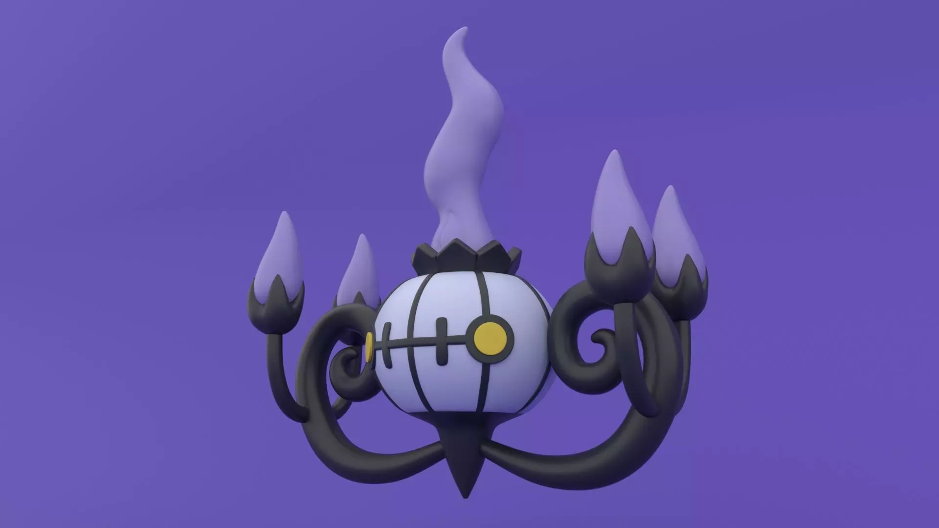Chandelure - Pokemon 3D Print Model 3D print model_0