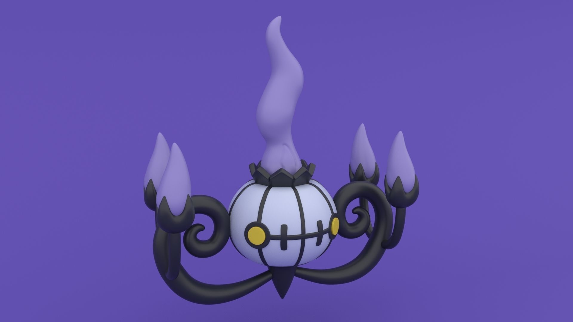 Chandelure - Pokemon 3D Print Model 3D print model_2