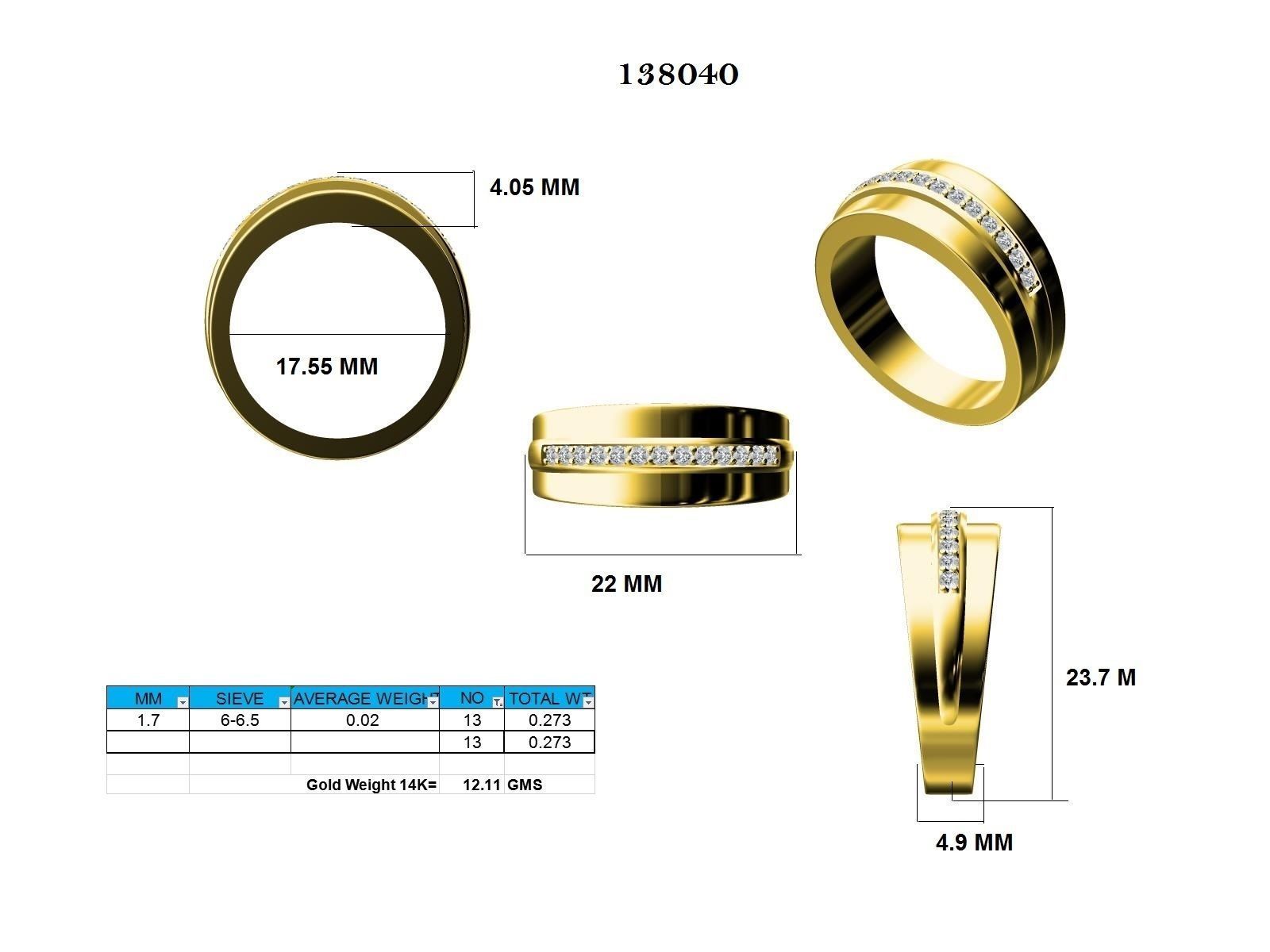 Ring - 138040 3D print model_12