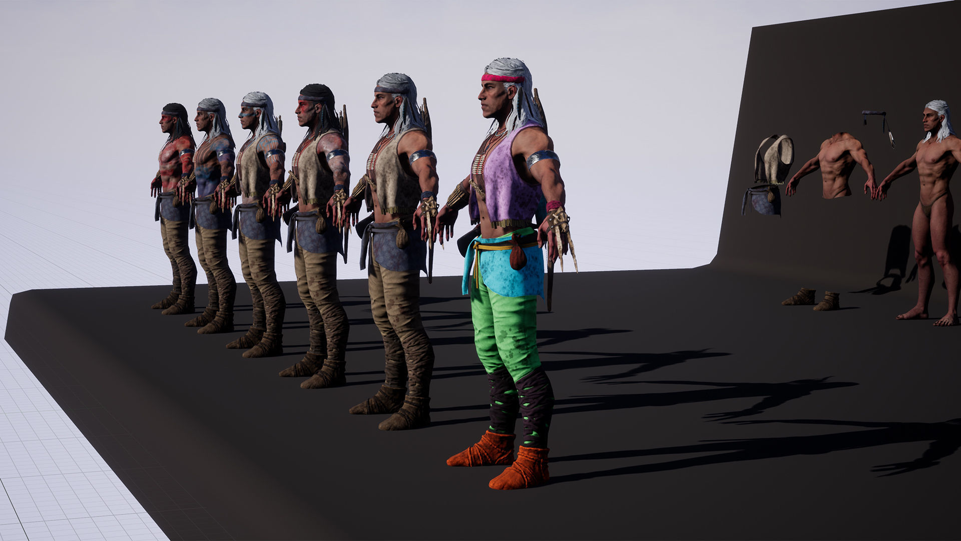 Native American 2 Low-poly 3D model_26