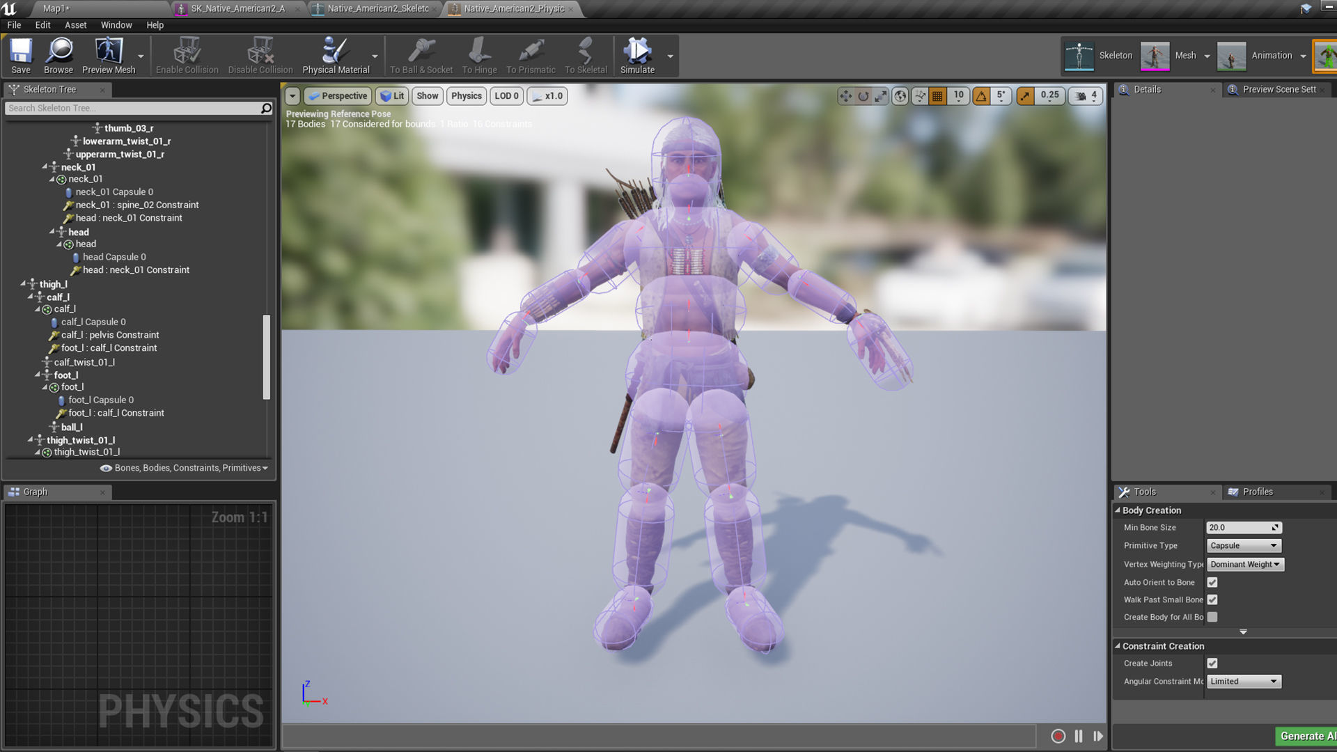 Native American 2 Low-poly 3D model_22