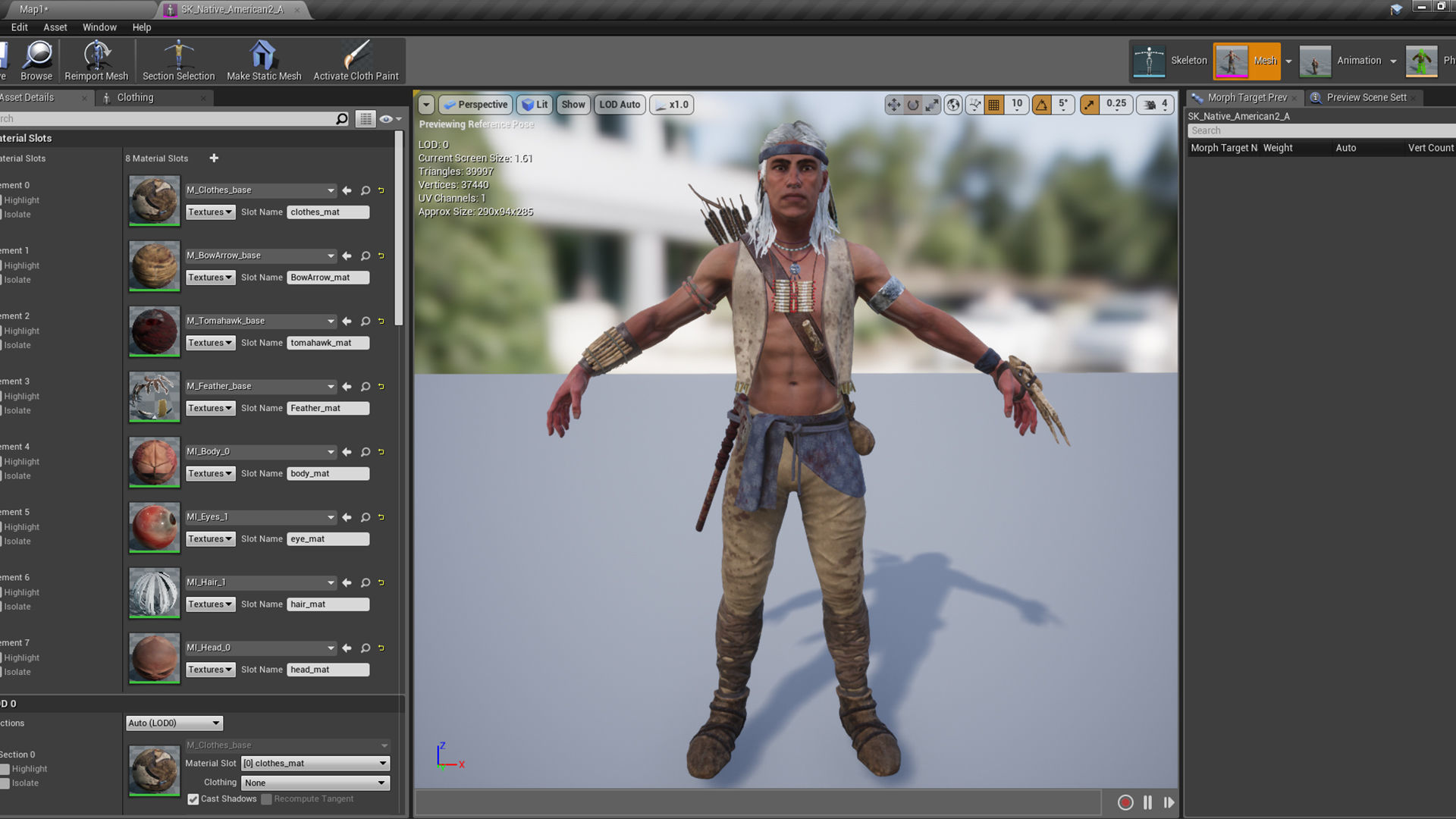 Native American 2 Low-poly 3D model_20