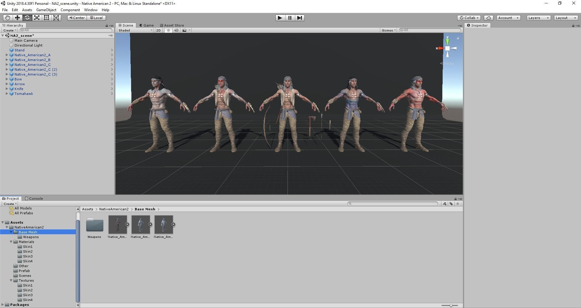 Native American 2 Low-poly 3D model_28