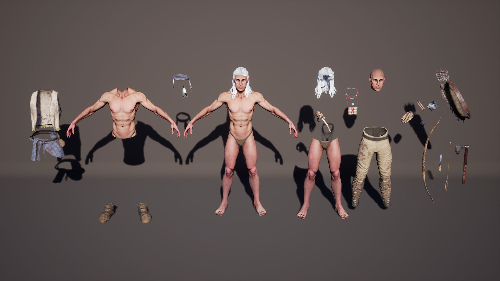 Native American 2 Low-poly 3D model_27