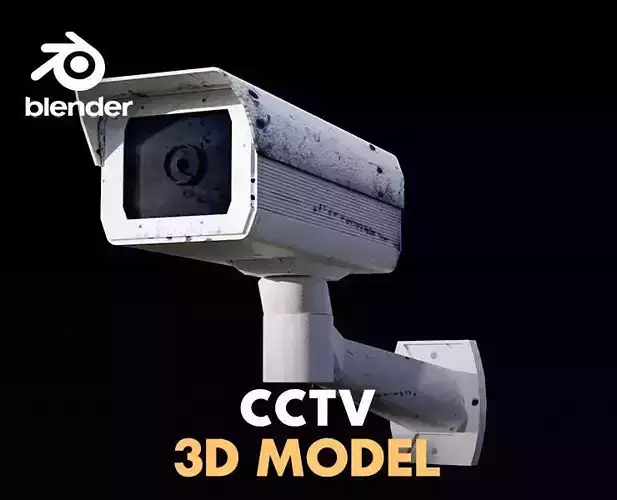 old cctv Low-poly 3D model