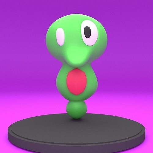Squishy creature Free low-poly 3D print model