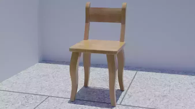 Brown Wood Chair 