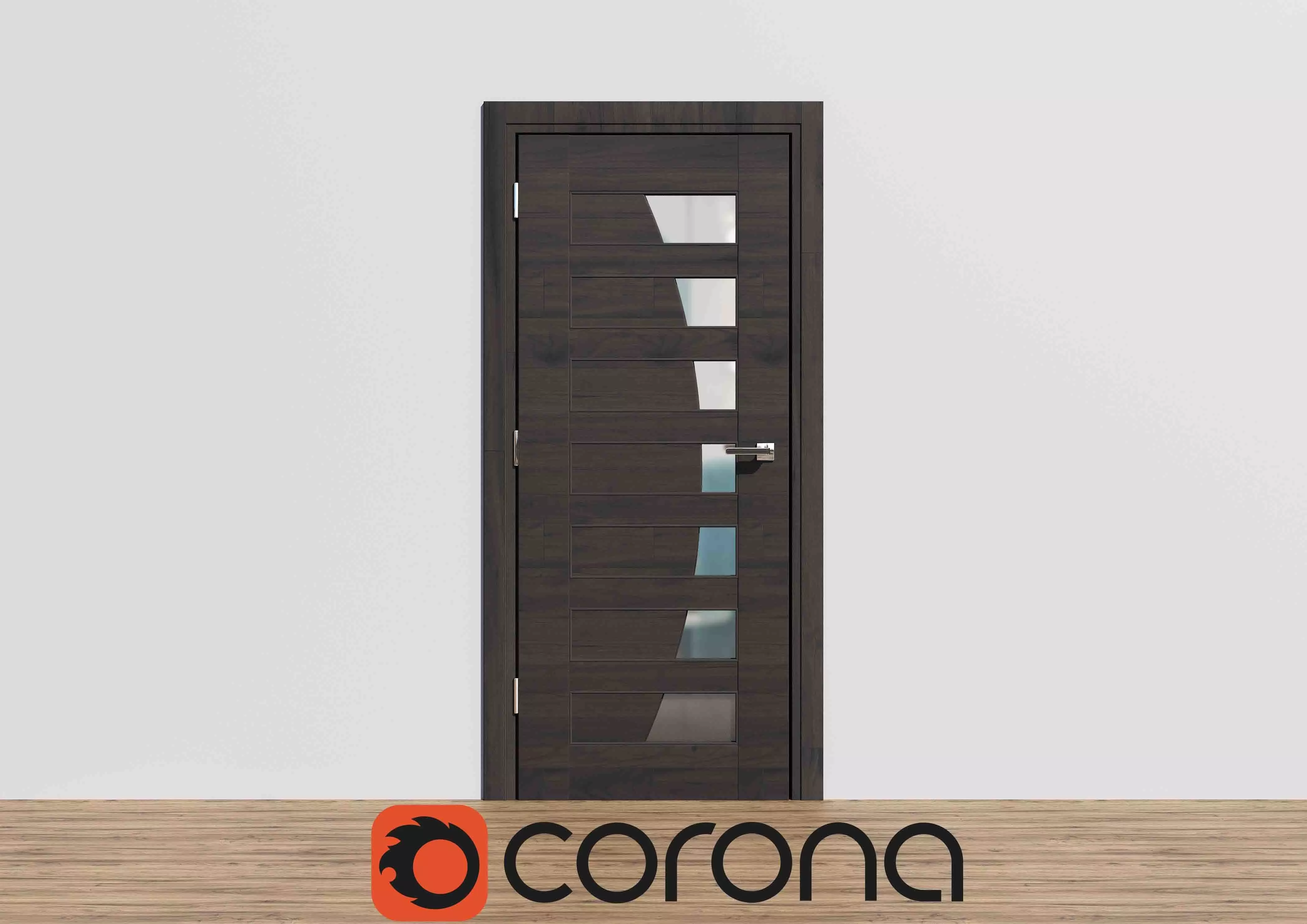 Door in Dark Wood 3D model