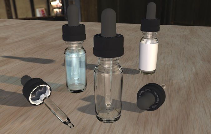 Eye Drop Dropper Vape Bottle 3D model