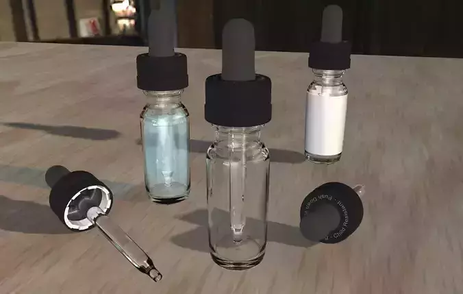 Eye Drop Dropper Vape Bottle 3D model