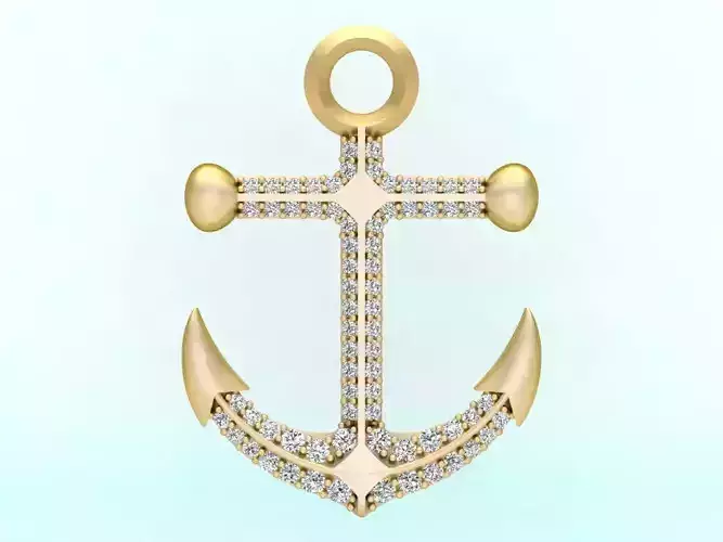 Anchor Pendant - Womens Pendant - N232
