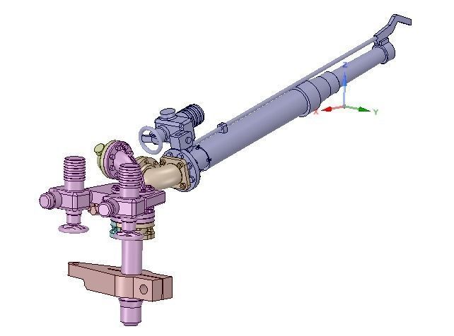 Extinguishing monitor sea rescue cruiser Harro Koebke DGzRS 3D print model_3