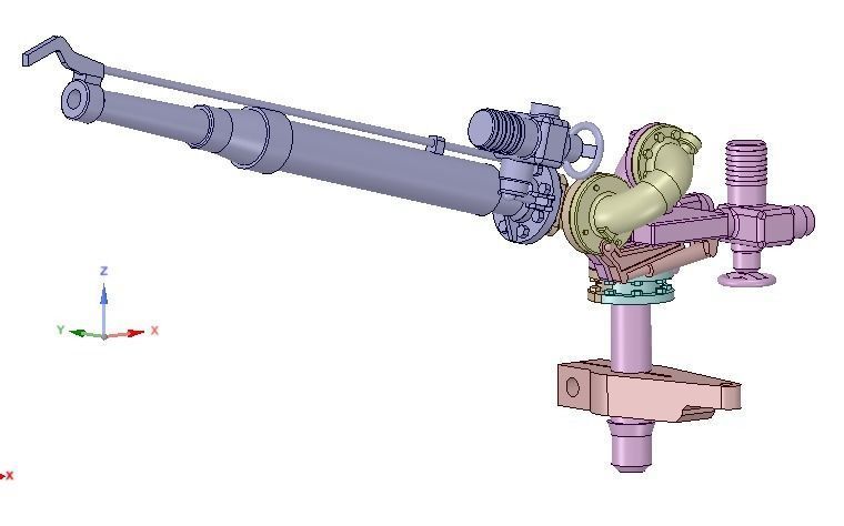 Extinguishing monitor sea rescue cruiser Harro Koebke DGzRS 3D print model_2