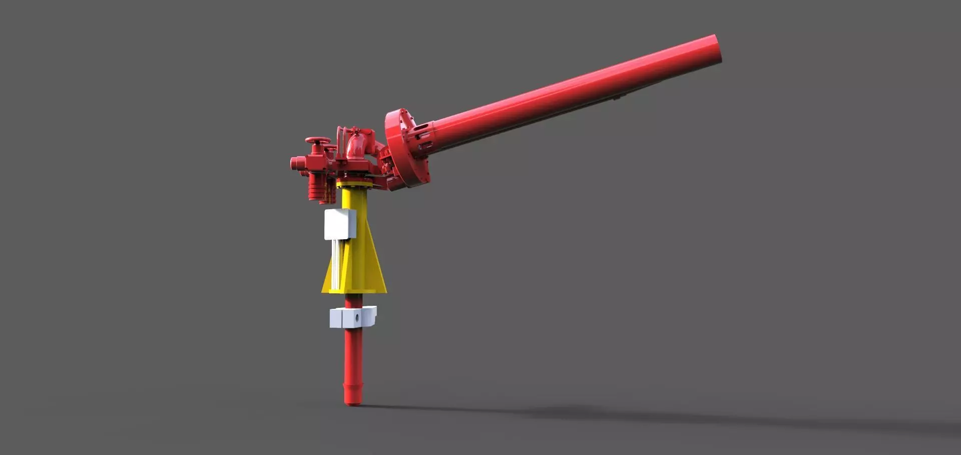 Extinguishing monitor for rescue cruisers Gustav Meyer 3D print model_0