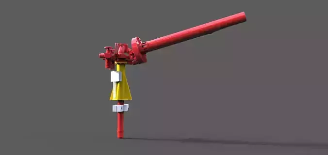 Extinguishing monitor for rescue cruisers Gustav Meyer 3D print model