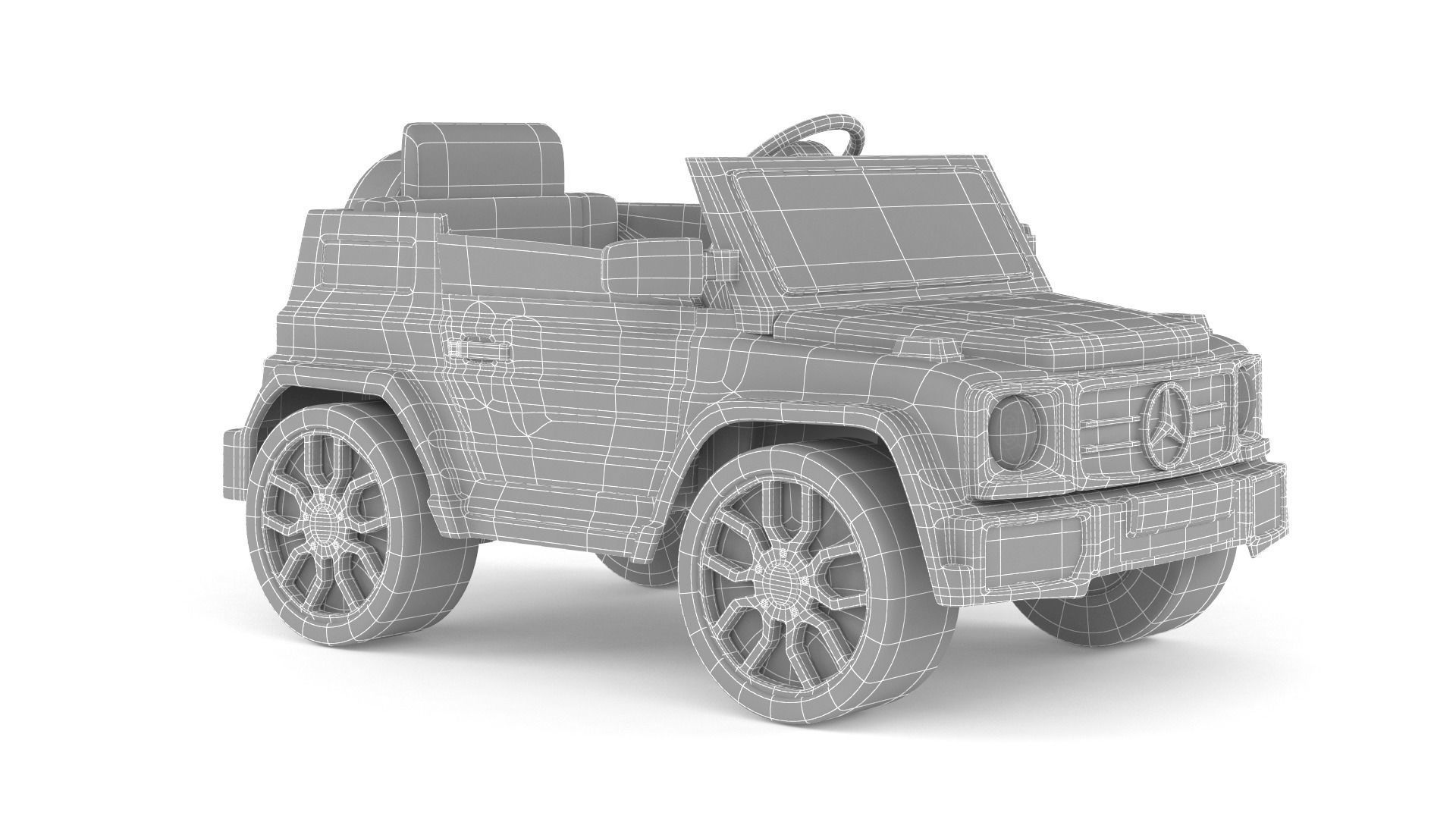 Electric Car for Kid 3D model_13